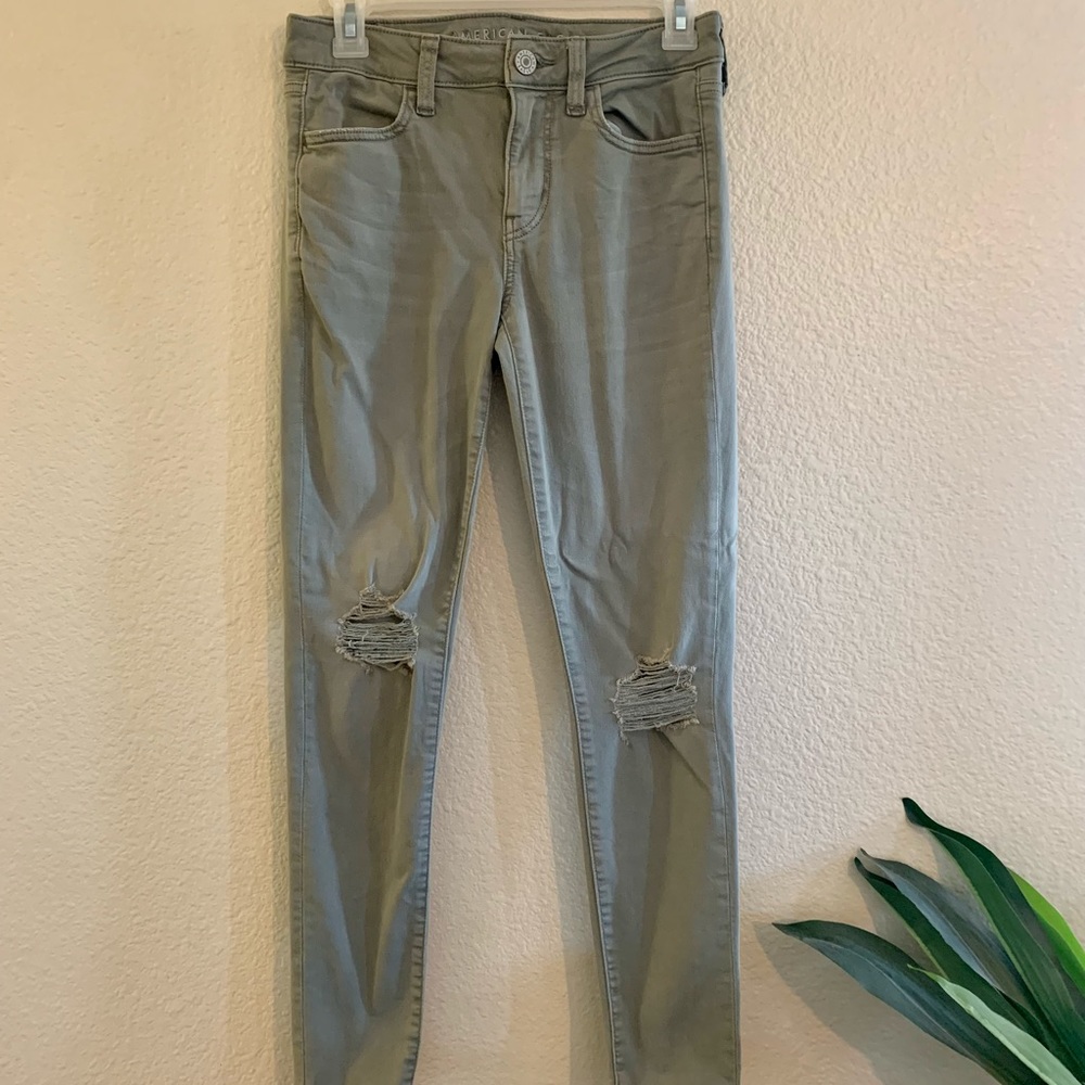American Eagle Olive Jean Leggings